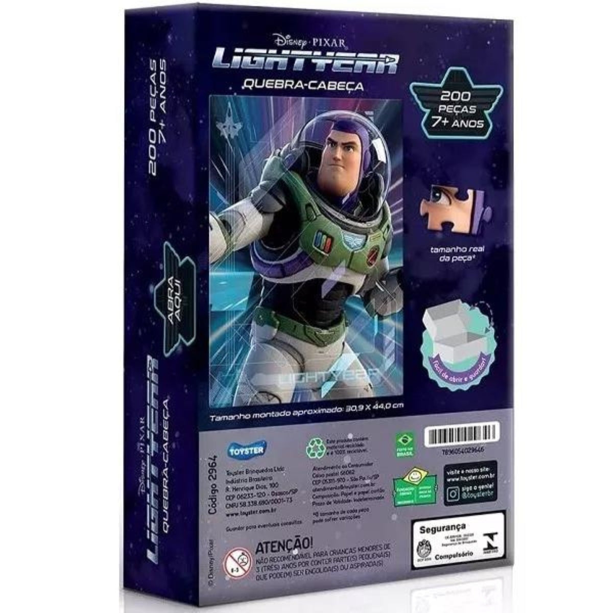 Buzz Lightryear - Quebra-Cabeça 200 Peças - Toyster Buzz Lightryear - Quebra-Cabeça 200 Peças - Toyster